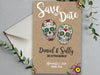 Sugar Skull Wedding Save The Date Cards