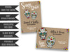 Sugar Skull Wedding Save The Date Cards