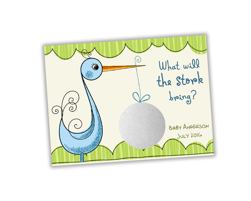 Stork Neutral Water Bottle Label  Baby Shower Water Bottle Stickers