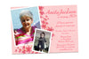 Pink Floral Birthday Invitation for Women Photo